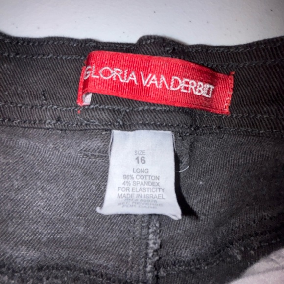 Gloria Vanderbilt Women's Black Skinny Jeans - Picture 3 of 10